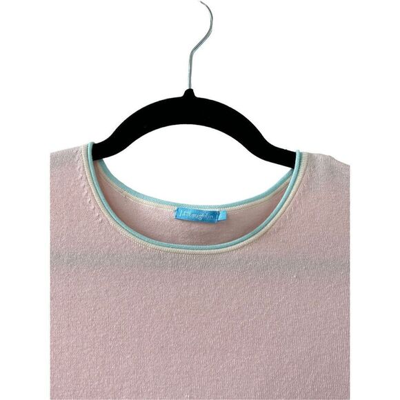 J.Mc Laughlin Cotton Blend Stretch Pullover Knitted Top Womens Pink Size Small - Picture 4 of 7